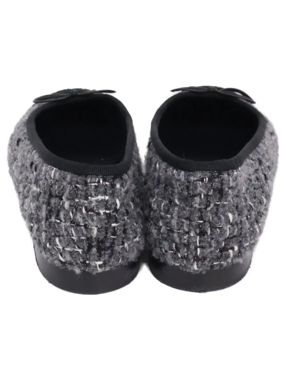 Chanel Ballerina CC Logo Tweed Ballet Shoes